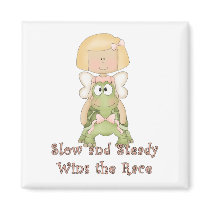 Slow and Steady Wins Race magnets by cutespot Slow and Steady Wins Race magnets