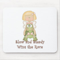 Slow and Steady Wins Race mousepads by cutespot Slow and Steady Wins Race mousepads