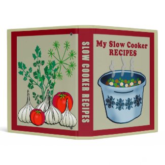 Slow Cooker Recipes Binder binder