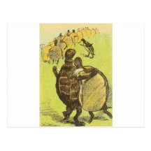Slow Dance Turtles Postcard