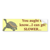 SLOW DOWN? bumper stickers by LSDmeCom SLOW DOWN? bumper stickers