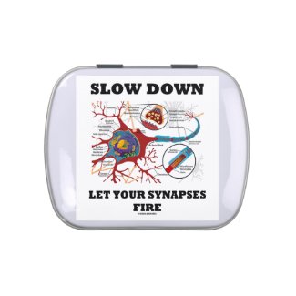 Slow Down Let Your Synapses Fire Neuron / Synapse Jelly Belly Tin