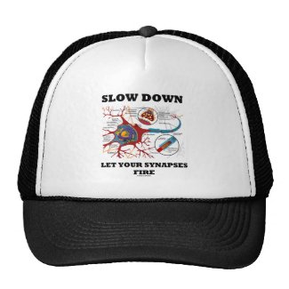 Slow Down Let Your Synapses Fire Neuron / Synapse Mesh Hats