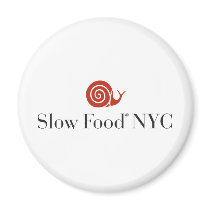 Slow Food NYC logo products magnets