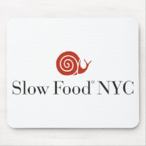 Slow Food NYC logo products mousepads