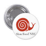 Slow Food NYC logo products Pinback Button