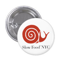 Slow Food NYC logo products buttons