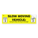 Slow Moving Vehicle sticker bumper stickers by hellotorret Slow Moving Vehicle sticker bumper stickers