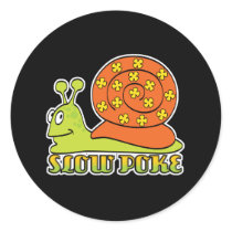 slow poke snail stickers