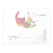 slow speak magic post card