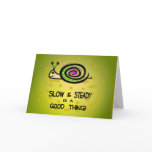 Slow & Steady Snail Belated Birthday Card 2