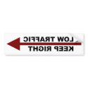 Slow Traffic Keep Right bumper stickers