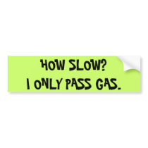 SLOW VEHICLE BUMPER STICKER