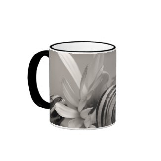 Slow Without Coffee Garden Snails On Gerbera Daisy mug
