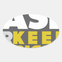 Slower Traffic Keep Right Oval Stickers