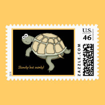 Slowly but surely! Turtle stamp. by graphicdoodles Slowly but surely! Turtle stamp.