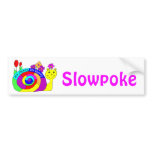 "Slowpoke" Slowpoke The Snail Bumper Sticker