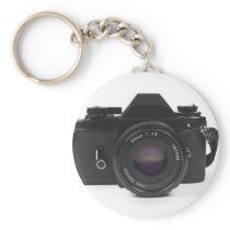 slr photo camera - classic design keychain