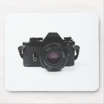 slr photo camera - classic design mouse pad
