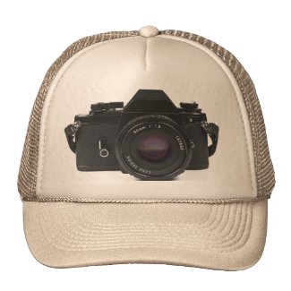 slr photo camera - classic design trucker hat
