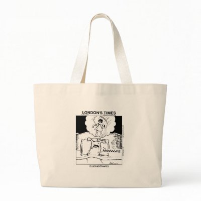 Slug Nightmares Funny Cartoon Gifts & Tees Bags by beardiethor123