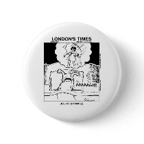 Slug Nightmares Funny Cartoon Gifts & Tees Pinback Button