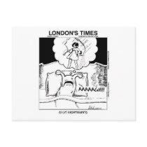 Slug Nightmares Funny Cartoon Gifts & Tees postcards by beardiethor123 Slug Nightmares Funny Cartoon Gifts & Tees postcards
