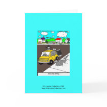 Slug/Snail Cartoon Card "Drive By Salting" by beardiethor123 Slug/Snail Cartoon Card "Drive By Salting"