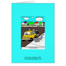 Slug/Snail Cartoon Card "Drive By Salting"