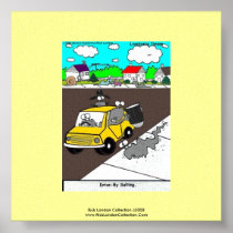 Slug/Snail Cartoon Quality Poster Print