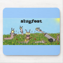 Slugfest Mousepad by ticklemonkey Slugfest Mousepad