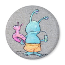 sluggo at the beach magnets