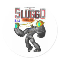 Sluggo  T-Shirt copy Round Stickers