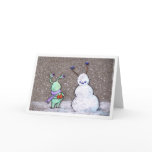 sluggo's snowman greeting cards
