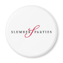 Slumber Parties Logo Promotional Parties Fridge Magnet