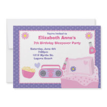 Slumber Party Birthday Invitation