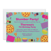 Slumber Party Birthday Invitation