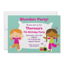 Slumber Party Birthday Invitation