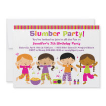 Slumber Party Birthday Invitation
