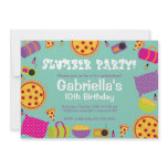 Slumber Party Fun Birthday Invitation
