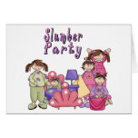 SLUMBER PARTY GIRLS GREETING CARDS