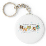 slumber party girls keychains