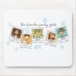 slumber party girls mousepads