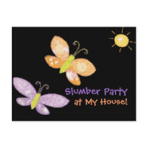 Slumber Party Invitation Postcard