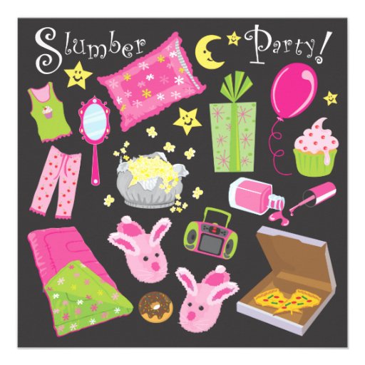 Slumber Party Pillow Fight Invitation