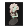 Slushieee - Zombie Goth girl postcard