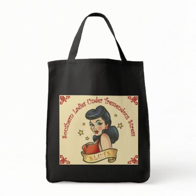 SLUTS Retro Tattoo Grocery Tote Bags by dezine01bo. S.L.U.T.S. - Southern Ladies Under Tremendous Stress Retro Style Tattoo Design! SLUTS Retro Tattoo Grocery Tote Bags by dezine01bo. S.L.U.T.S. - Southern Ladies Under Tremendous Stress Retro Style Tattoo Design!