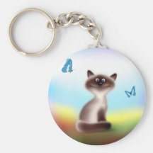 Sly Cat Keychain