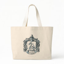 Slytherin Crest Blue Tote Bag