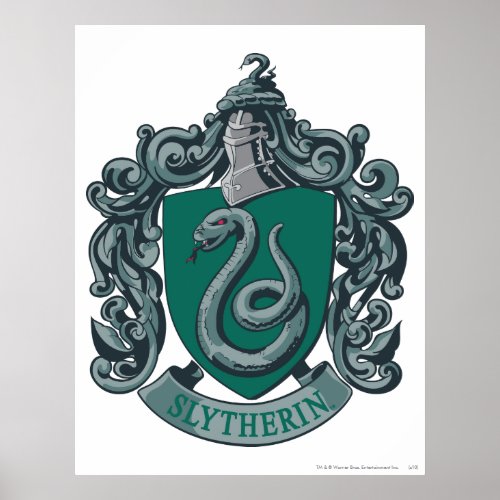 Slytherin Crest Green print